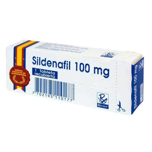 Sildenafil 100 mg 1 tableta recubierta — Bussié (Recipe)