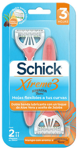 Máquina Schick Xtreme 3 Hawaiian Tropic 12 unidades — Edgewell Personal Care Co