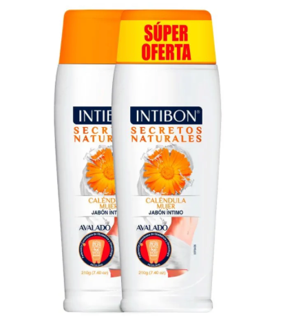 2 JABON INTIMO INTIBON CALENDULA MUJER 210 G