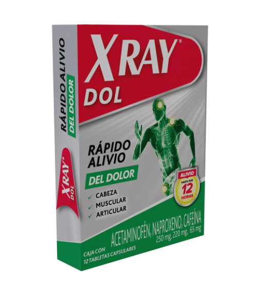 X RAY DOL 12 TABLETAS