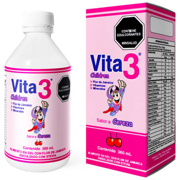Vita 3 Multivitamínico Niños Cereza 360 ml