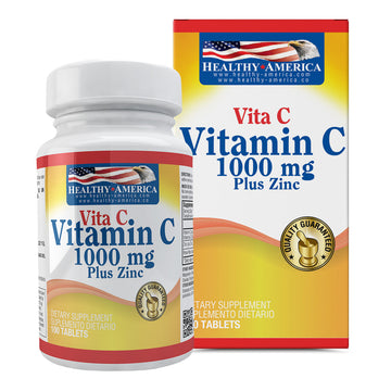 Vita C 1.000 Plus Zinc 100 Tabletas Healthy America