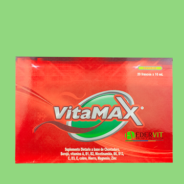 Vitamax multivitamínico 20 frascos 10ml — Edervit