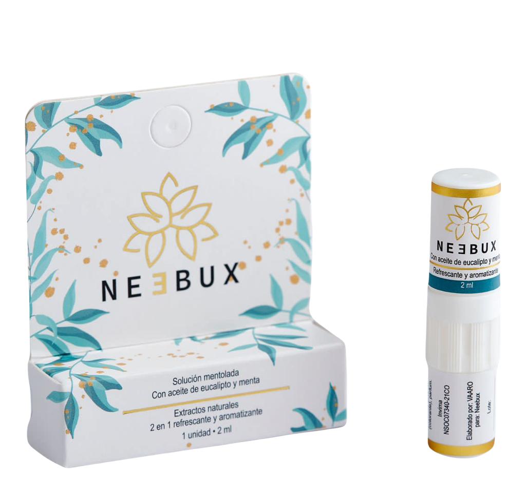 NEEBUX 2 EN 1 SOLUCIÓN MENTOLADA CON EUCALIPTO Y MENTA 2ML - (CG6)