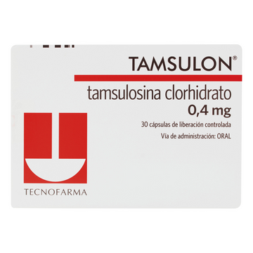 Tamsulon tamsulosina 0.4 mg 30 cápsulas — Tecnofarma