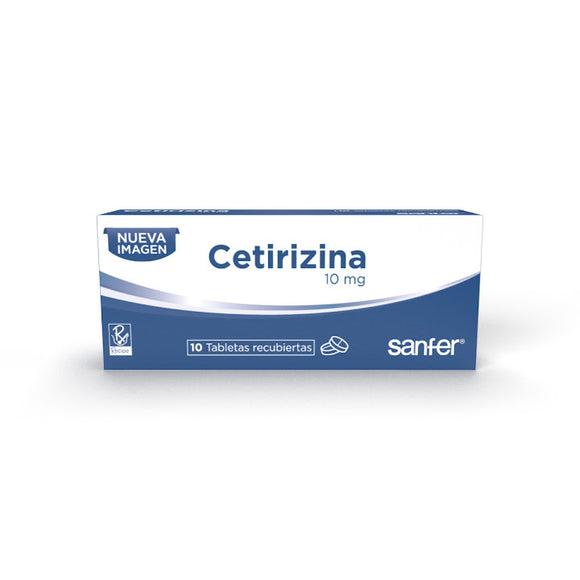 Cetirizina 10mg 250 tabletas — Bussié