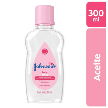 Aceite Johnson's Baby Original 300 ml - Frasco de aceite para bebé hipoalergénico