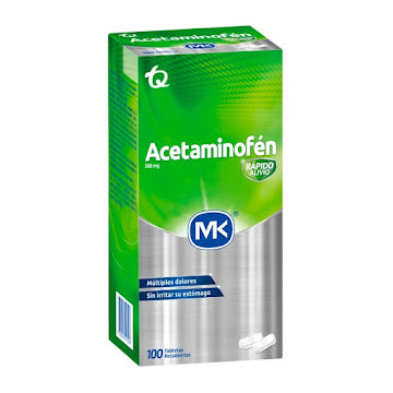 Acetaminofén 500mg 100 tabletas — Tecnoquímicas MK