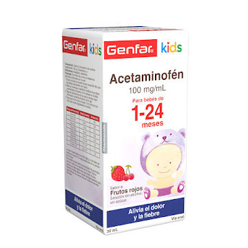 Acetaminofén Kids 100 mg Gotas 30 ml Genfar