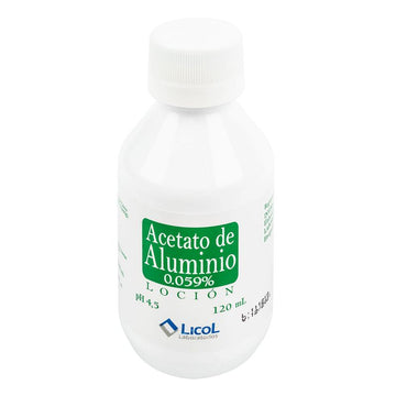 Acetato de Aluminio 0.059% Locion 120 ml — Licol