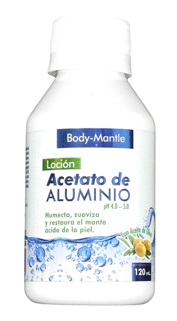Acetato de Aluminio Body Mantle con Vitamina A 120 ml — Interbel