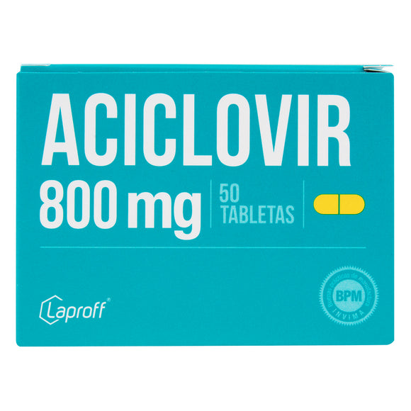 Aciclovir 800 mg 50 Tabletas — Laproff