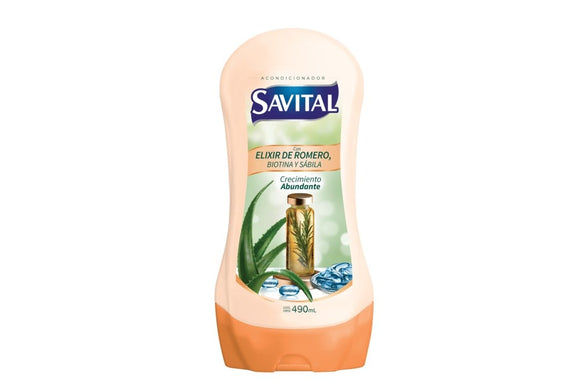 Acondicionador Savital Elixir de Romero con biotina y sávila 490 ml — Unilever