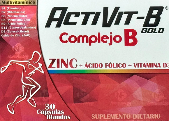 Activit-B Gold complejo B vitaminas 30 cápsulas blandas — Severiano Fernández