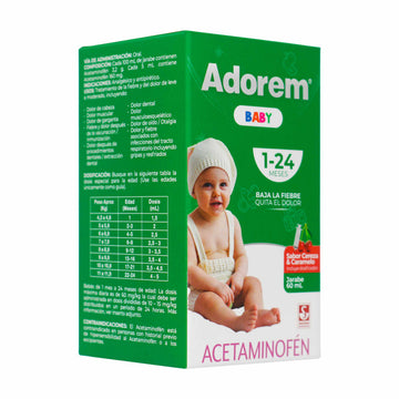 Adorem Baby Acetaminofen Jarabe 60 ml — frasco infantil
