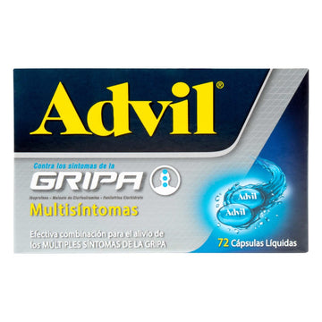 Advil Gripa Ibuprofeno Clorfeniramina Fenilefrina 72 cápsulas — Haleon