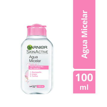 Agua Micelar Garnier Skin Active Todo en 1 100 ml — L'Oréal