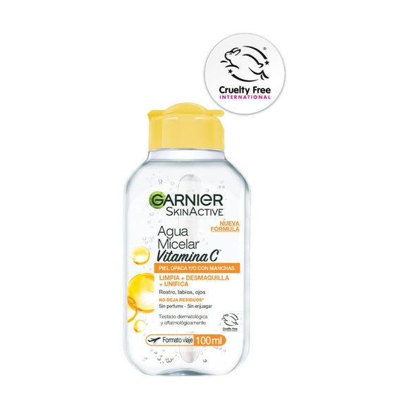 Agua Micelar Garnier SkinActive Vitamina C 100 ml — L'Oréal