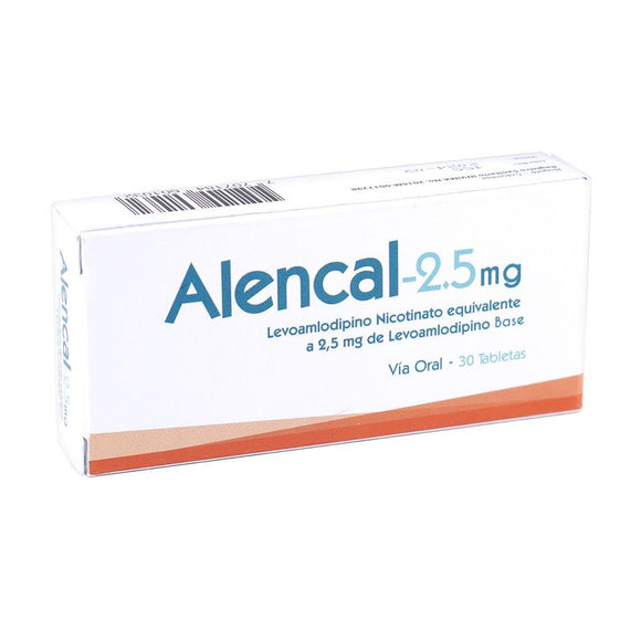 Alencal (Levoamlodipino) 2.5 mg 30 Tabletas Closter