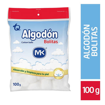 Algodón Pomos 100 g bolitas — Tecnoquímicas