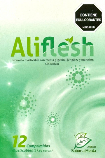 Aliflesh Sabor Menta 12 Comprimidos Masticables