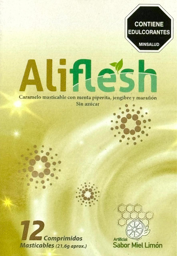 Aliflesh sabor miel limón 12 comprimidos masticables