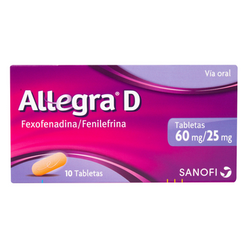 Allegra D 60/120mg 10 tabletas — Opella Healthcare