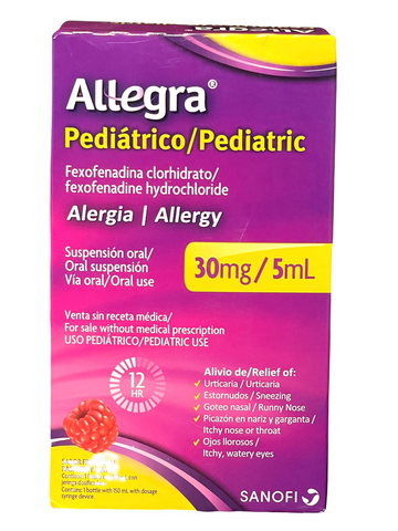 Allegra Pediátrico fexofenadina 30mg/5ml suspensión 150ml — Opella Healthcare