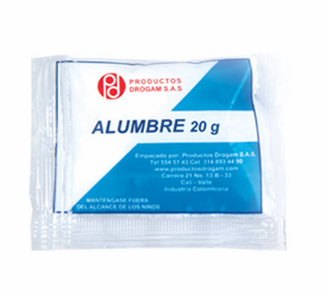 Alumbre 20 gr Drogam 24 Sobres