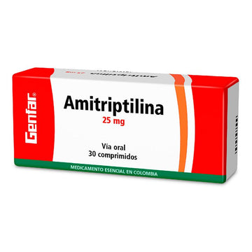 Amitriptilina 25mg 30 Tabletas — Genfar