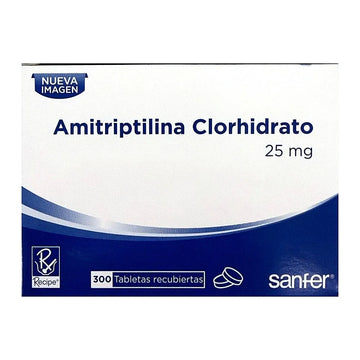 Amitriptilina 25 mg 300 Tabletas — Bussié