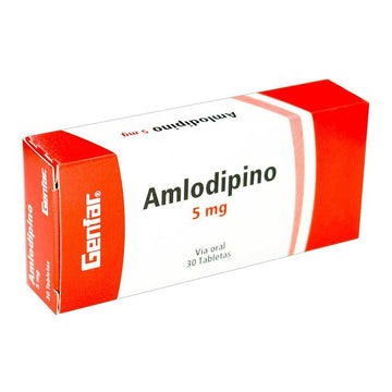 Amlodipino 5mg 10 tabletas — Genfar