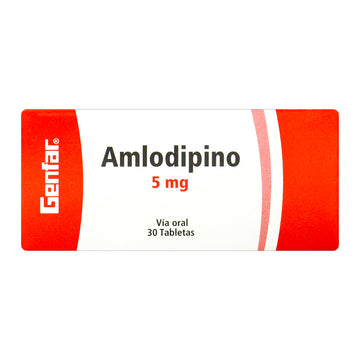 Amlodipino 5 mg 30 Tabletas — Genfar