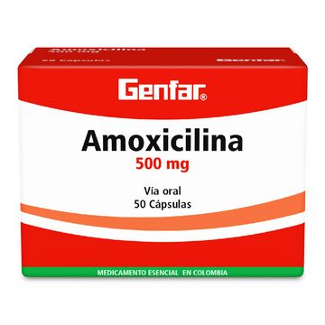 Amoxicilina 500 mg 50 Capsulas — Genfar