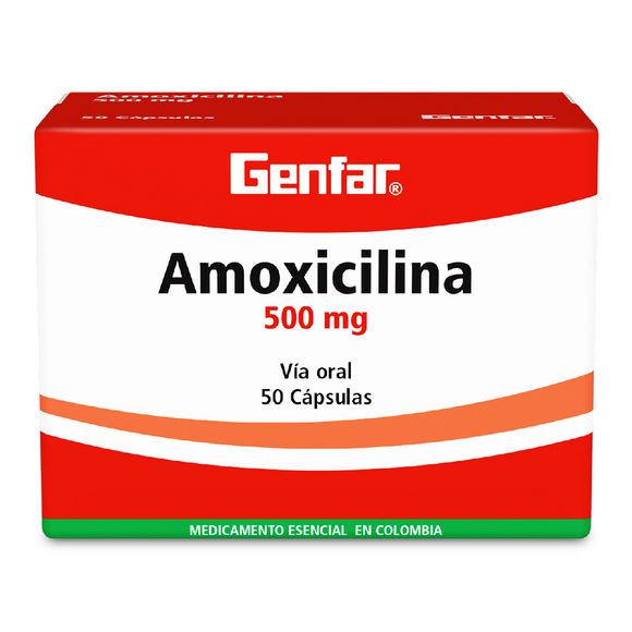 Amoxicilina 500 mg 50 Capsulas — Genfar