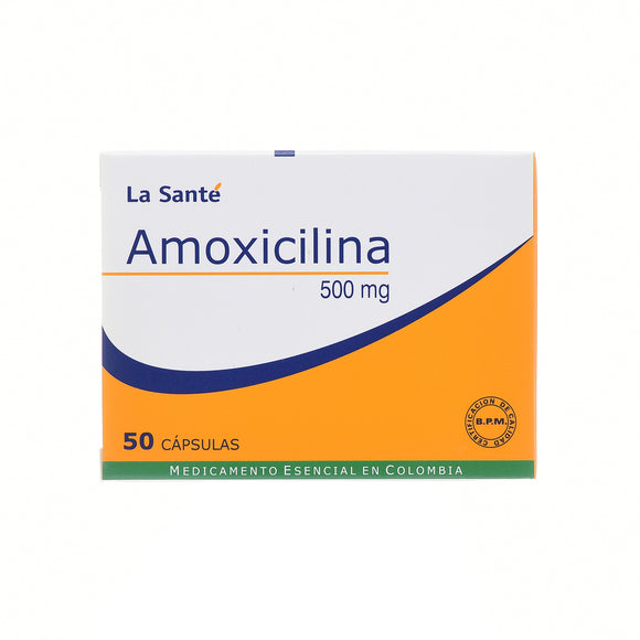 Amoxicilina 500 mg 50 Capsulas