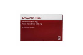 Amoxiclin Duo Amoxicilina Ácido Clavulánico 500mg/125mg 16 tabletas — Siegfried