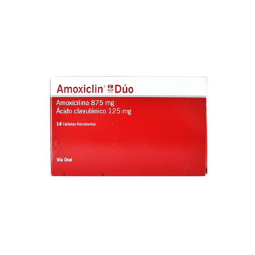 Amoxiclin Duo 875mg/125mg 14 tabletas — Siegfried