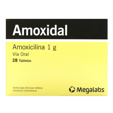 Amoxidal 1g amoxicilina 28 comprimidos — Megalabs
