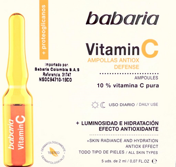 Ampolla Facial Vitamina C Babaria 2 ml 5 uds