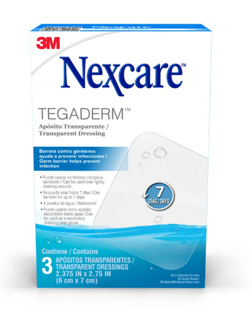 Apósito Transparente Tegaderm 3 Unidades — 3M