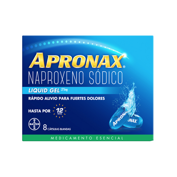 Apronax Liquid Gel 275mg 8 cápsulas — Bayer