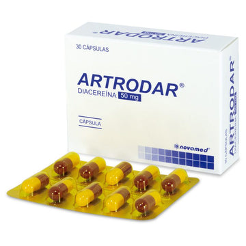 Artrodar diacereína 50mg 30 cápsulas — Novamed