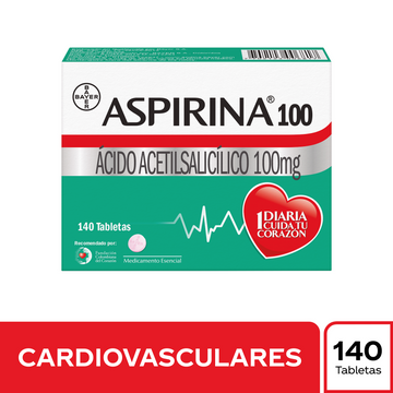 Aspirina 100 mg 140 tabletas — Bayer