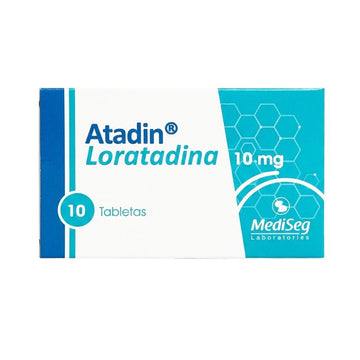 Atadin (Loratadina) 10 mg 10 Tabletas — Mediseg Laboratories