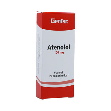 Atenolol 100mg 20 tabletas — Genfar