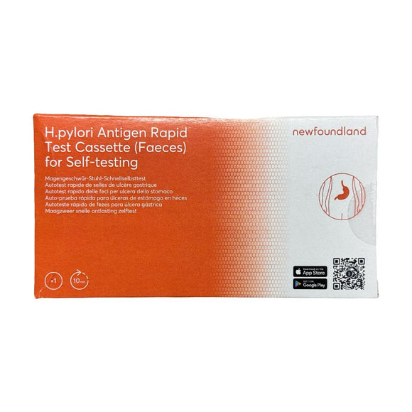 Autoprueba Rápida de H. pylori en heces, casete de autodiagnóstico caja x 1 prueba — Newfoundland