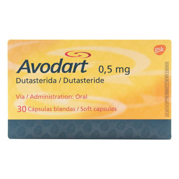 Avodart 0.5mg 30 cápsulas — Gsk