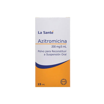 Azitromicina 200mg Suspensión 15ml La Santé - antibiótico pediátrico Colombia