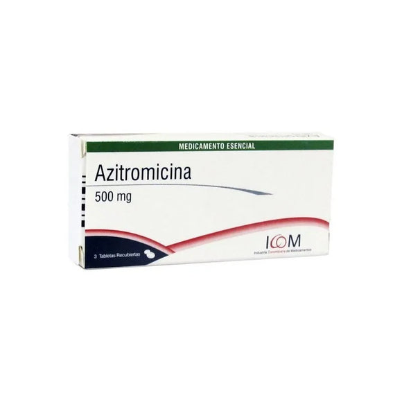 Azitromicina 500mg 3 tabletas — Icom